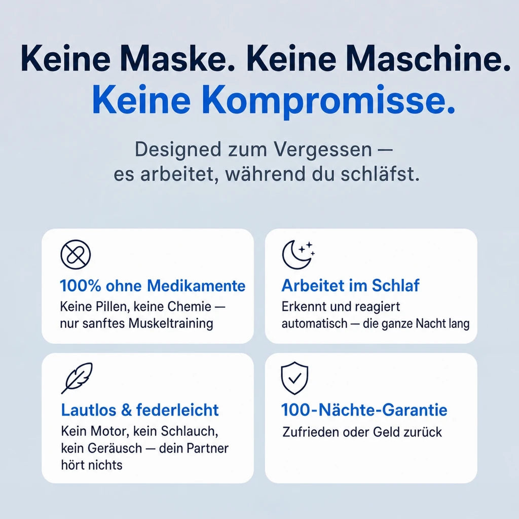 SnoreGuard Pro - gegen Schnarchen und Schlafapnoe
