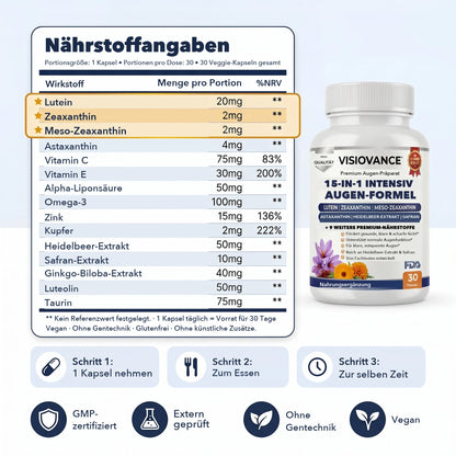 VisioVance 15-in-1 Premium-Augenkomplex