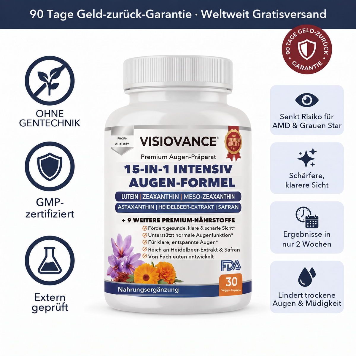VisioVance 15-in-1 Premium-Augenkomplex