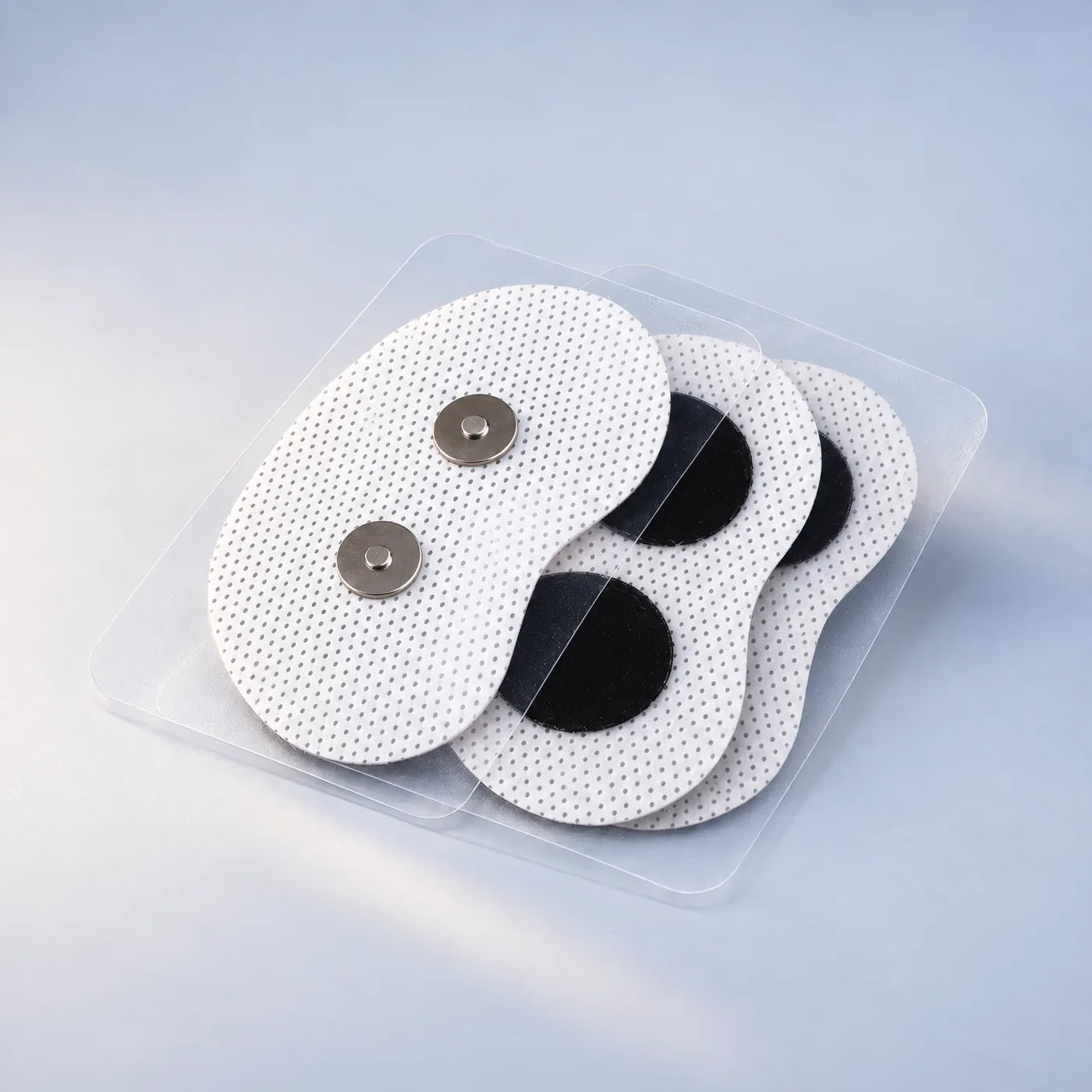 Kontaktpatches mit Magnetkontakten auf Schutzfolie