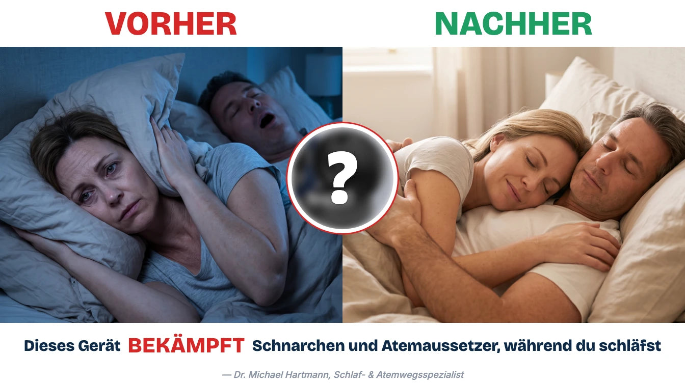 Vorher und nachher – unruhige Nacht und ruhiger Schlaf